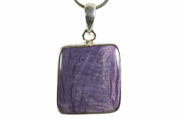 Siberian Charoite Pendant (Necklace) - Sterling Silver #339679